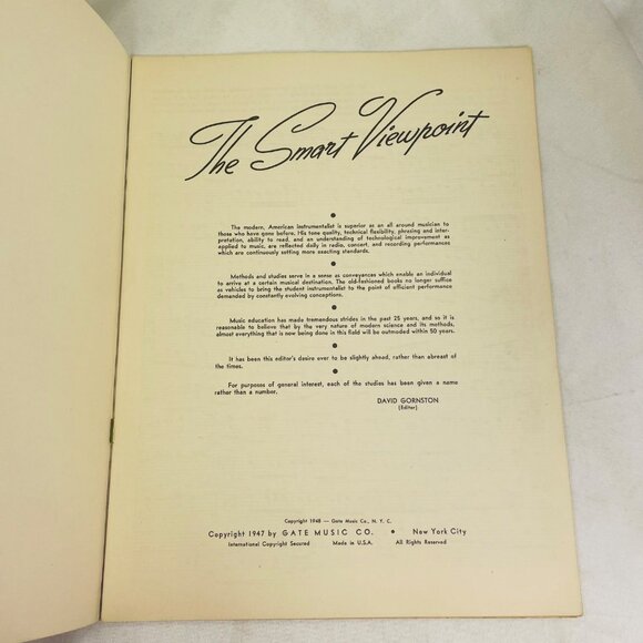 16 Smart Studies For Saxophone By Harry Huffnagle 1948 Edition Music - Picture 4 of 6